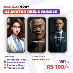 Ultimate 600+ AI Avatars Motivational Reels Bundle